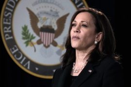 Harris is speaking. This time, she isn’t bending to Biden’s bullies